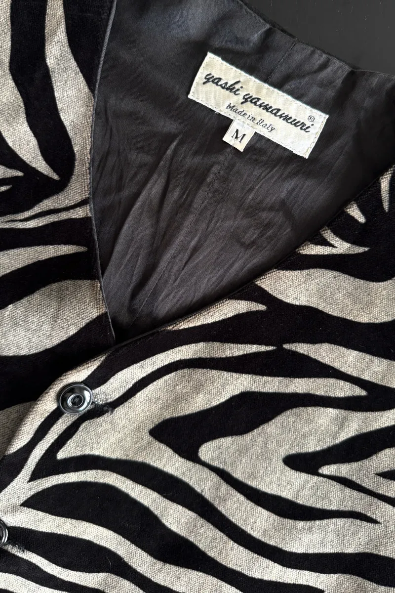 Vintage Yashi Yamamuri Weste Zebra, M–L