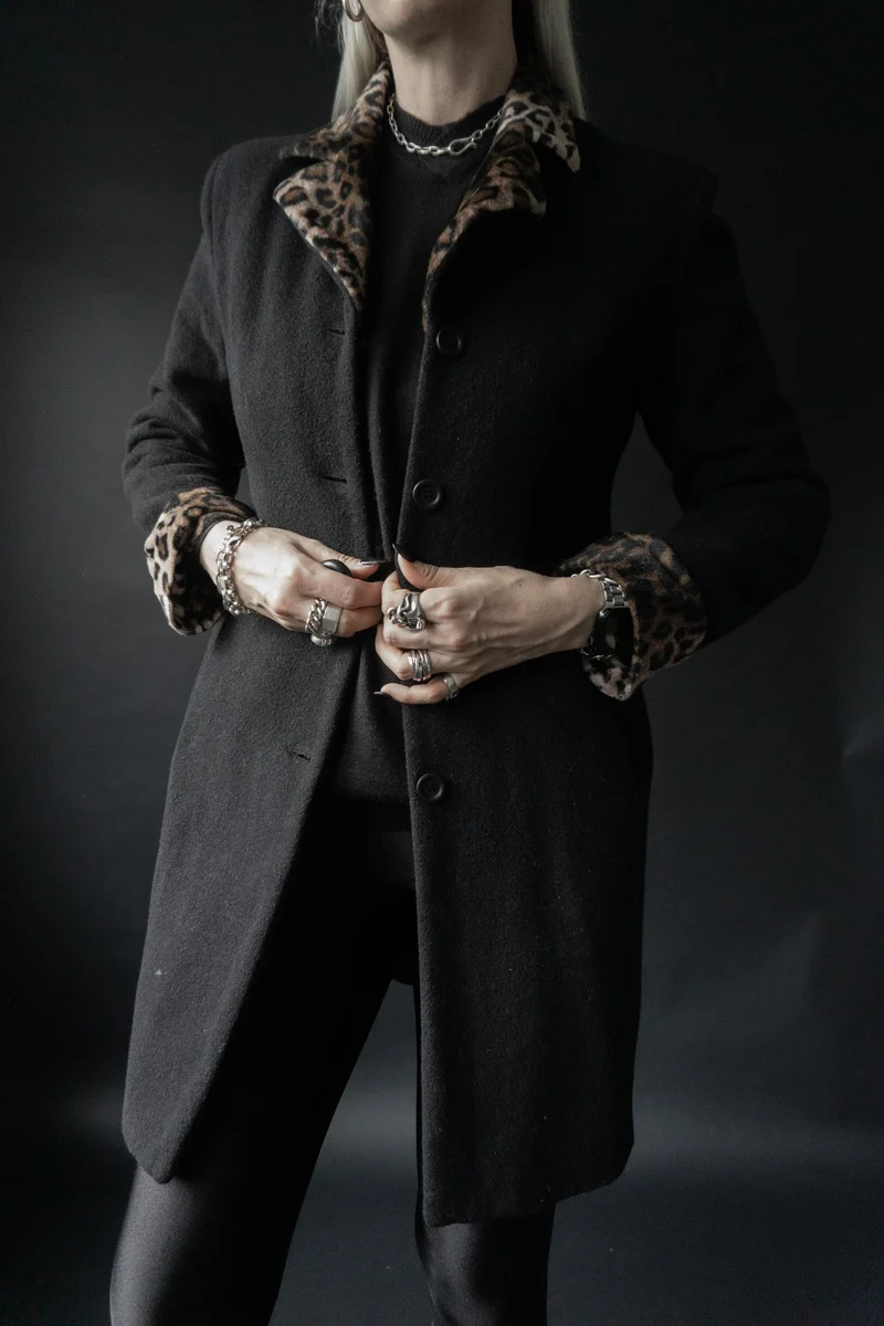 Wollmantel Leopard, XS–S