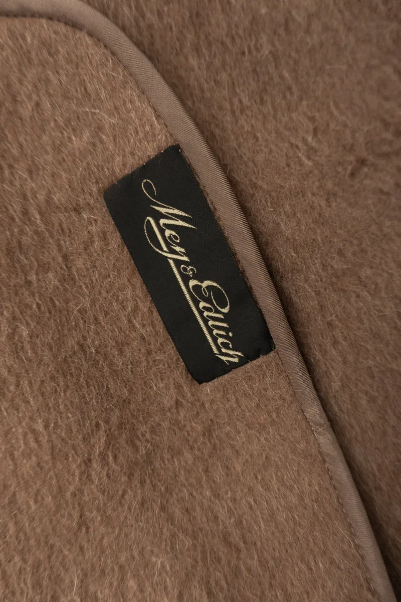 Alpaka Mohair Mantel Beige, M–XL