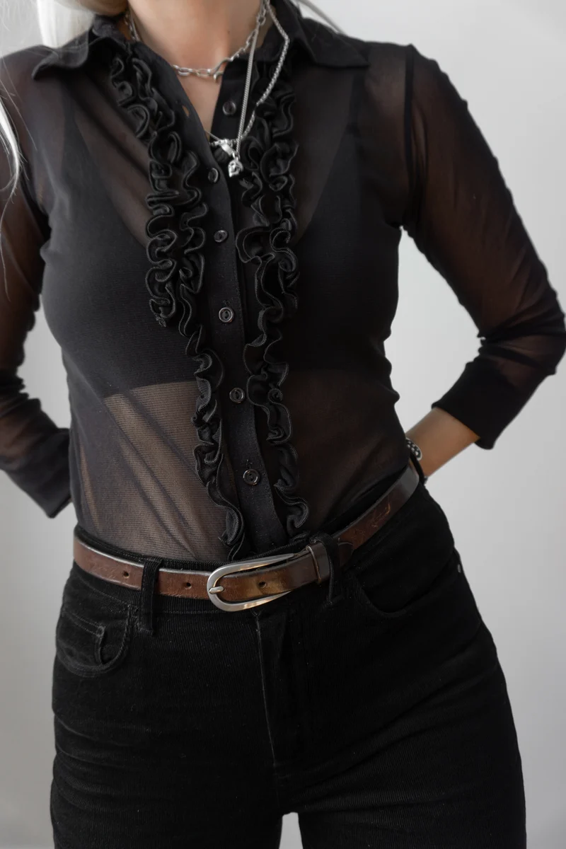 Ledergürtel, Braun, 75