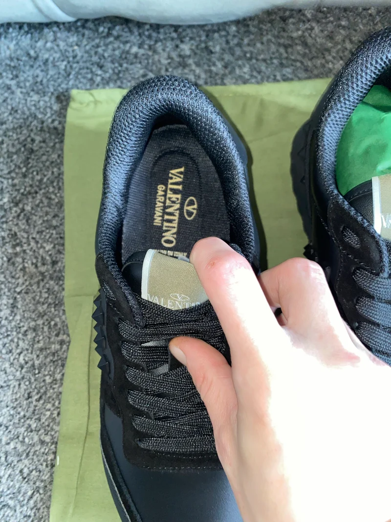 Black Valentos Trainers