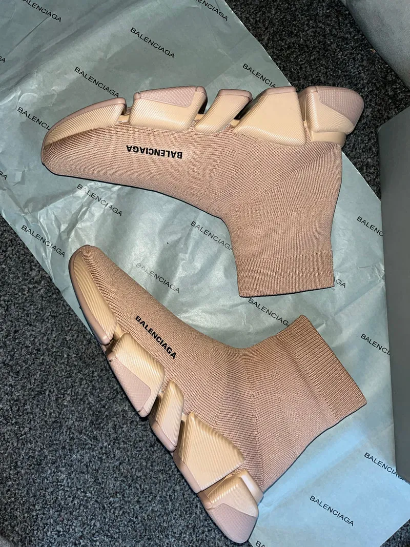 All Beige Sock Trainers