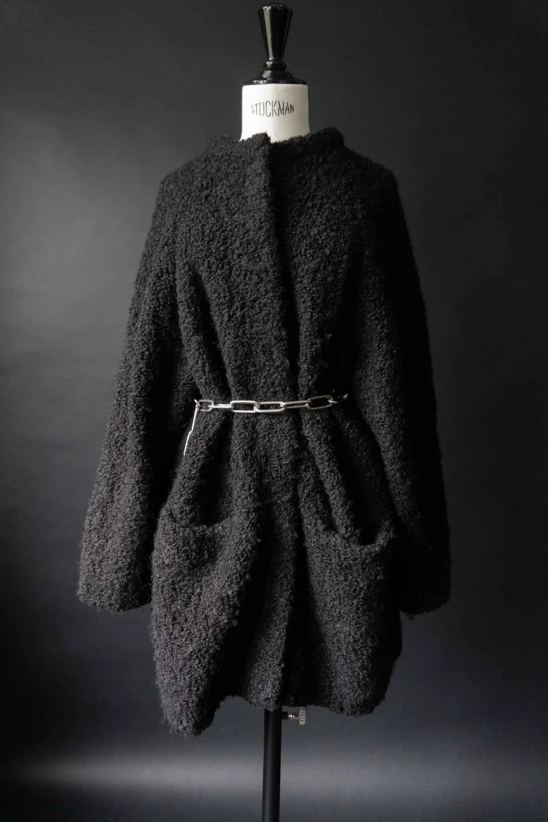 Oversized Strickjacke Wolle, M–XL