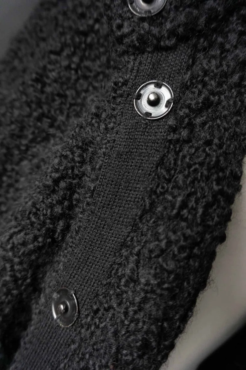 Oversized Strickjacke Wolle, M–XL