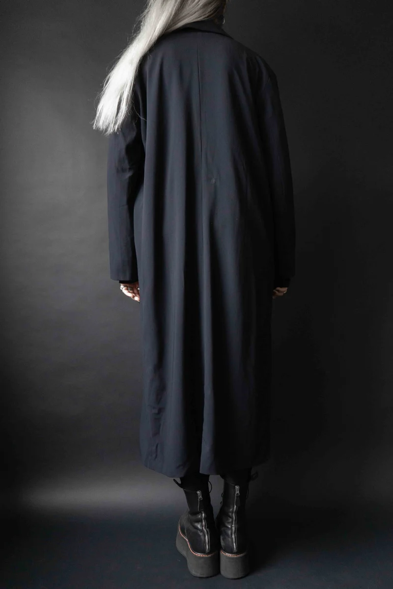Vintage Jil Sander Mantel, Navy, S–M