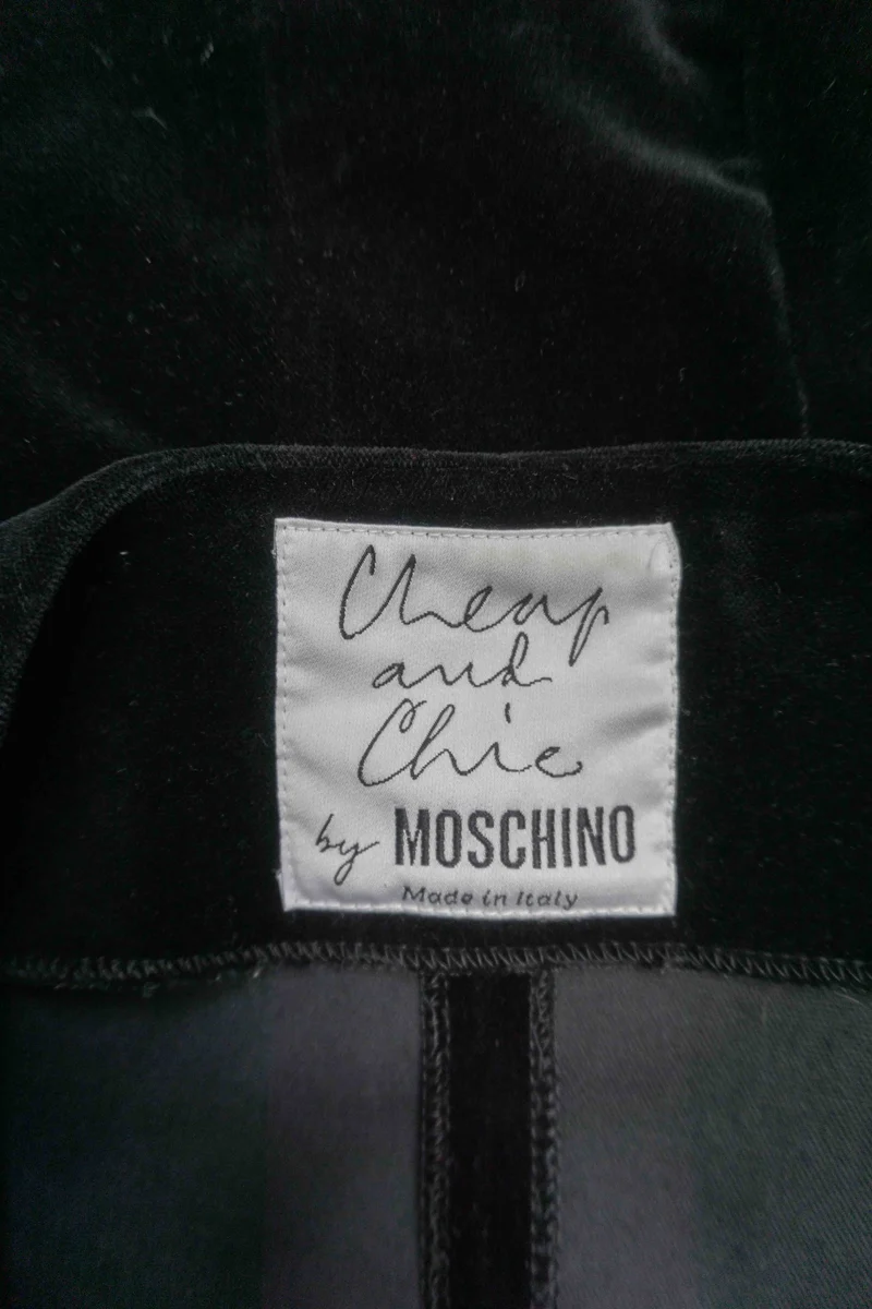 Vintage Moschino Samtblazer, Gothic, XS–M