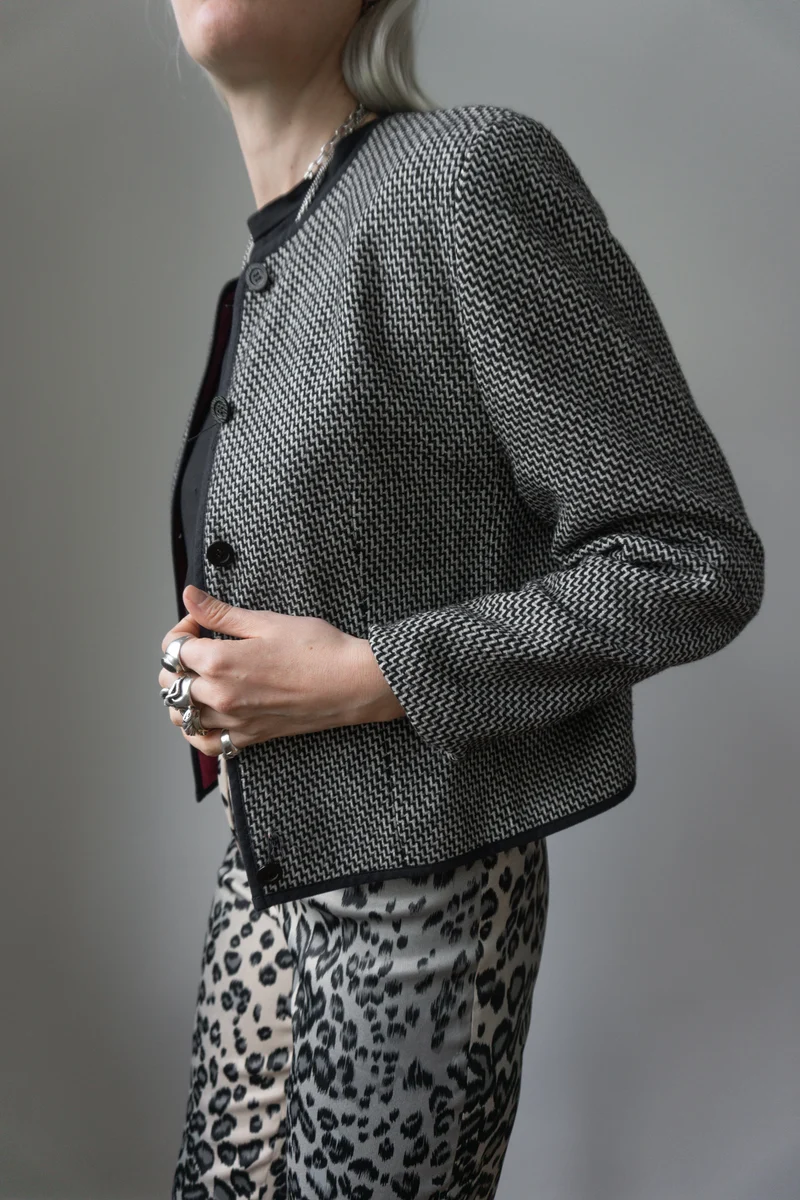 Blazer, cropped, XS-M