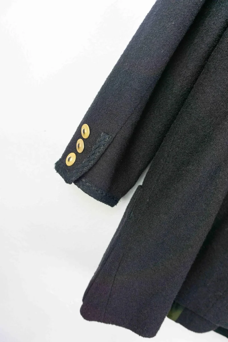 Blazer Boucle Schwarz