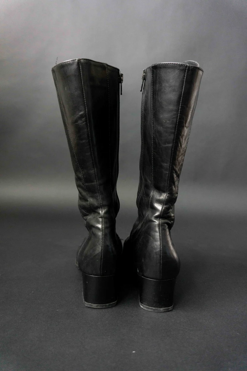 Vintage Hexenboots, Leder, 41