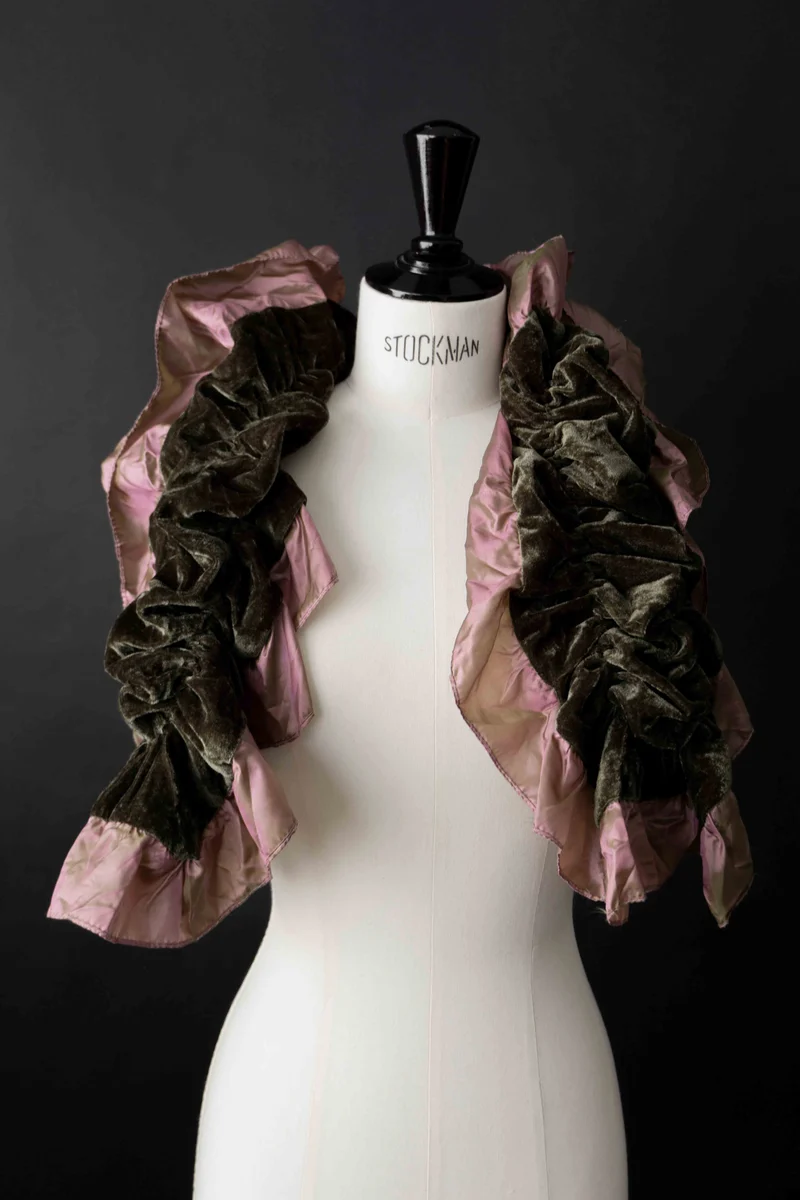 Whimsigoth Vintage Schal Samt
