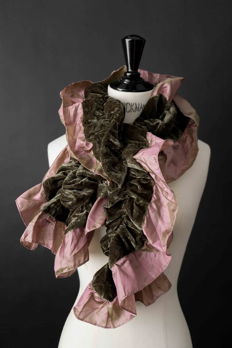Whimsigoth Vintage Schal Samt