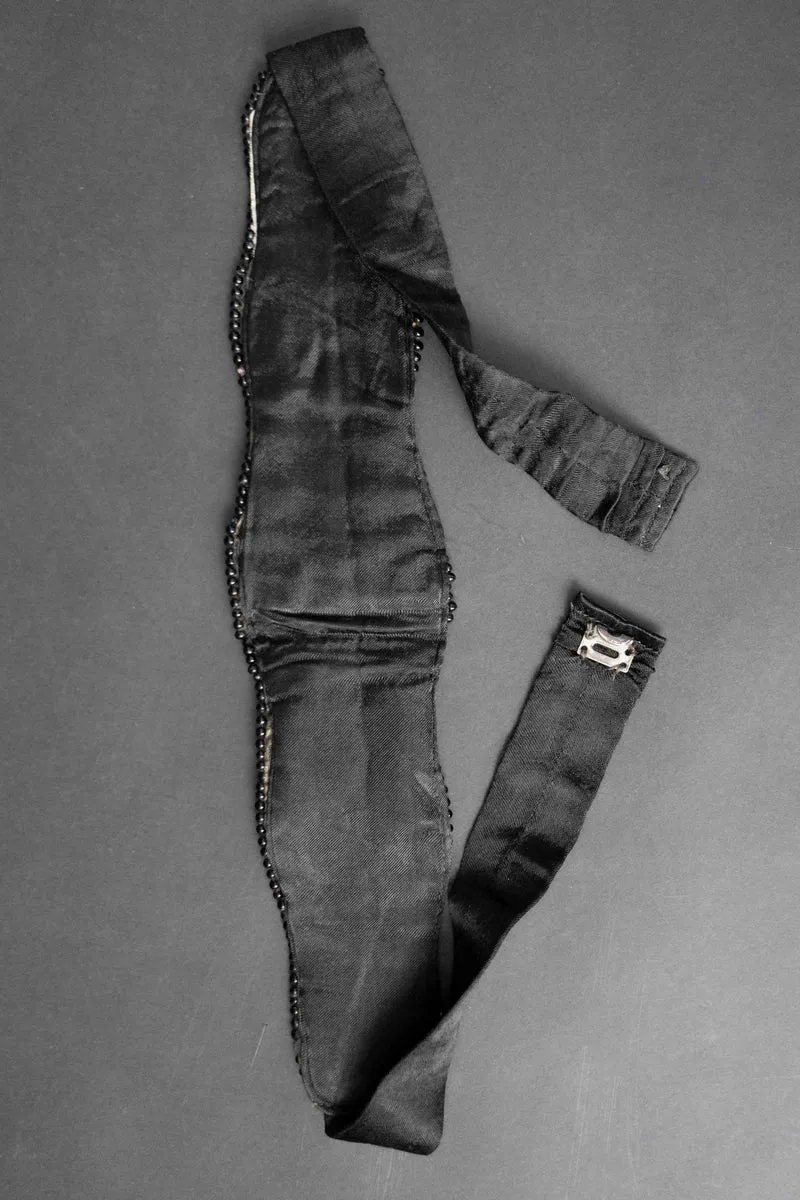 Antik Gürtel mit Perlen, Handarbeit, L
