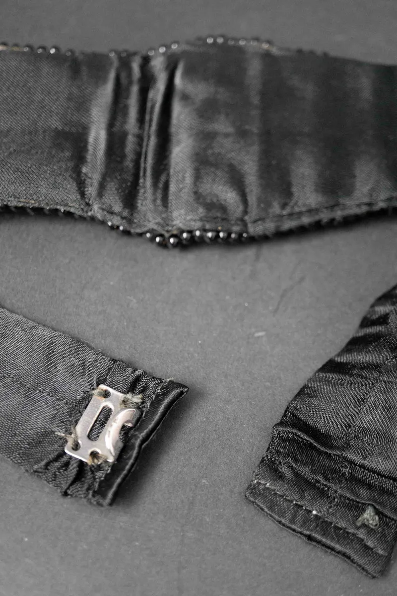 Antik Gürtel mit Perlen, Handarbeit, L