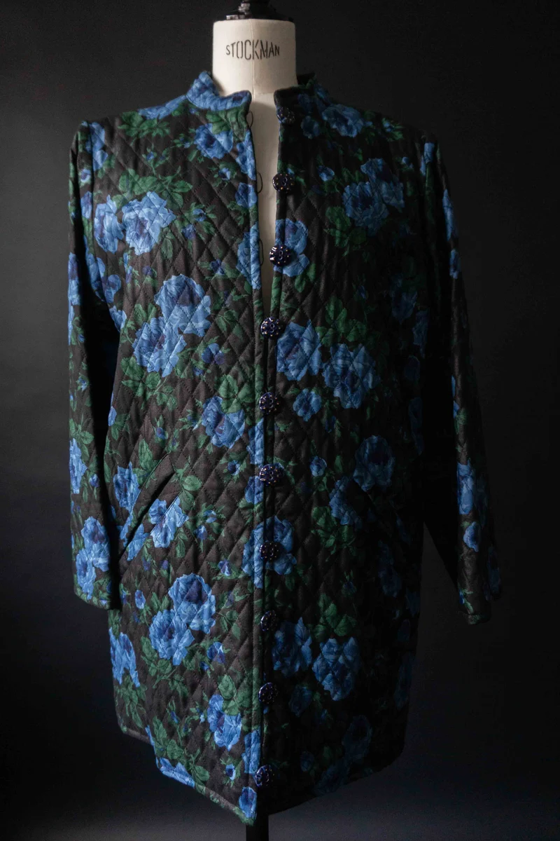 Vintage YSL Blazer, Blumenmuster, 80s