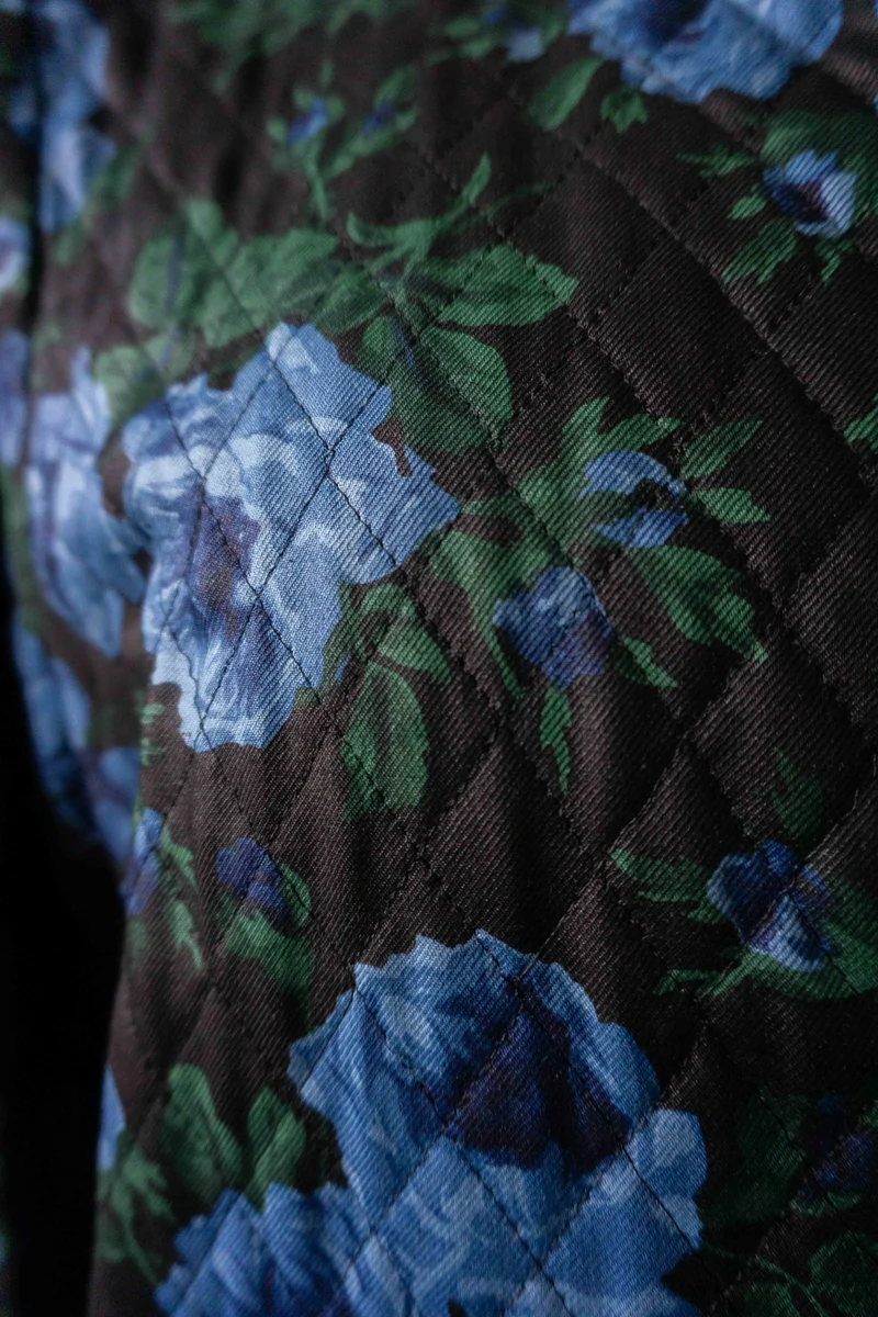 Vintage YSL Blazer, Blumenmuster, 80s