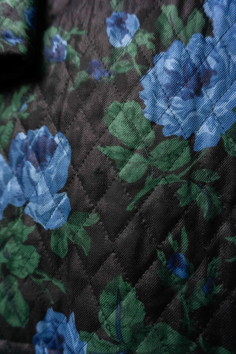 Vintage YSL Blazer, Blumenmuster, 80s