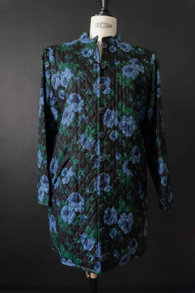 Vintage YSL Blazer, Blumenmuster, 80s