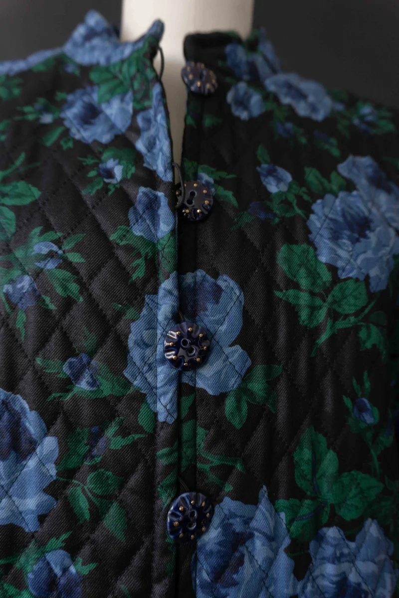 Vintage YSL Blazer, Blumenmuster, 80s