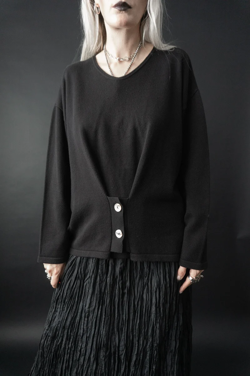 Avantgarde Pullover, Schwarz, M–XL