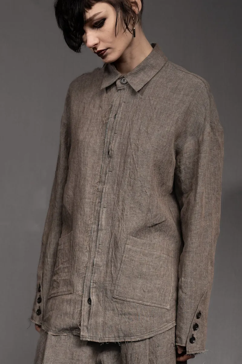 eigensinnig wien | ChiTho | Progressiver Leinen-Zweiteiler mit Overshirt und Drop Crotch Pants