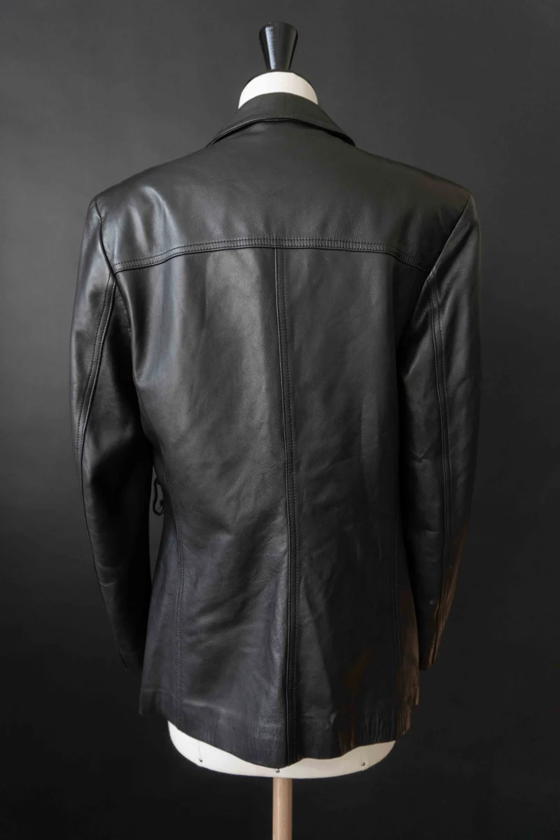 Vintage Lederjacke Lammnappa Schwarz, XS–S