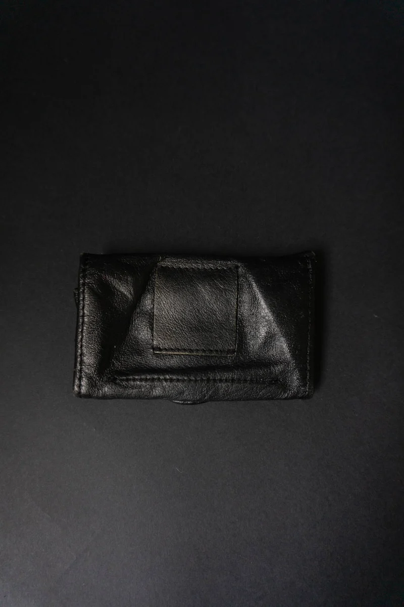 Vintage Leder Portmonnaie Nieten 80s Kolster