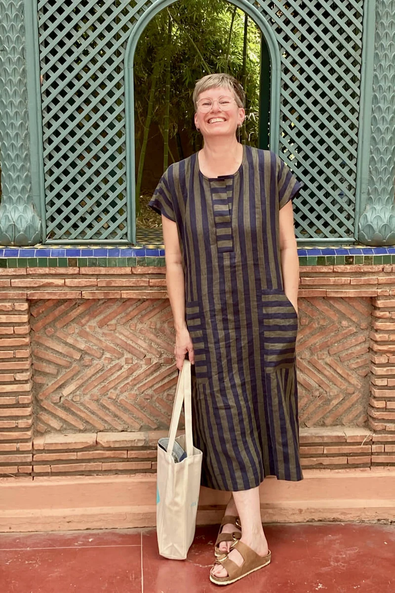 No73 Kleid Kieras mit Patte und Taschen