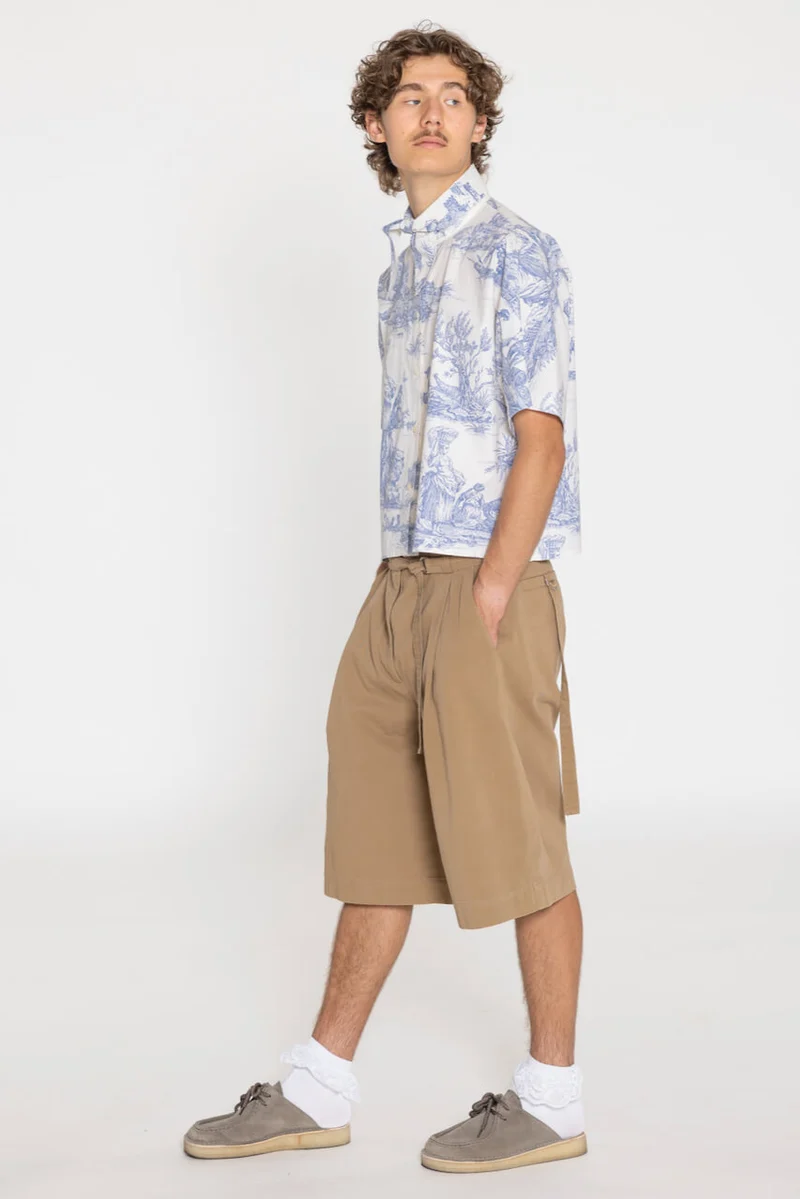 No92 Schluppenbluse Scherrer mit T-Ärmel unisex