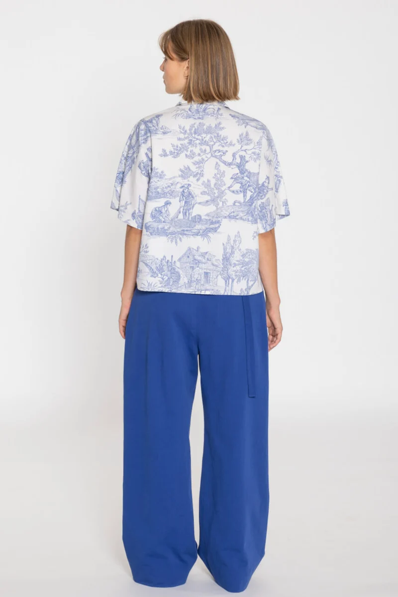No92 Schluppenbluse Scherrer mit T-Ärmel unisex