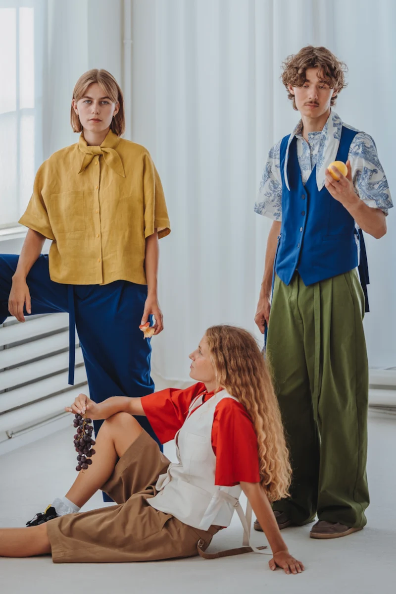 No92 Schluppenbluse Scherrer mit T-Ärmel unisex