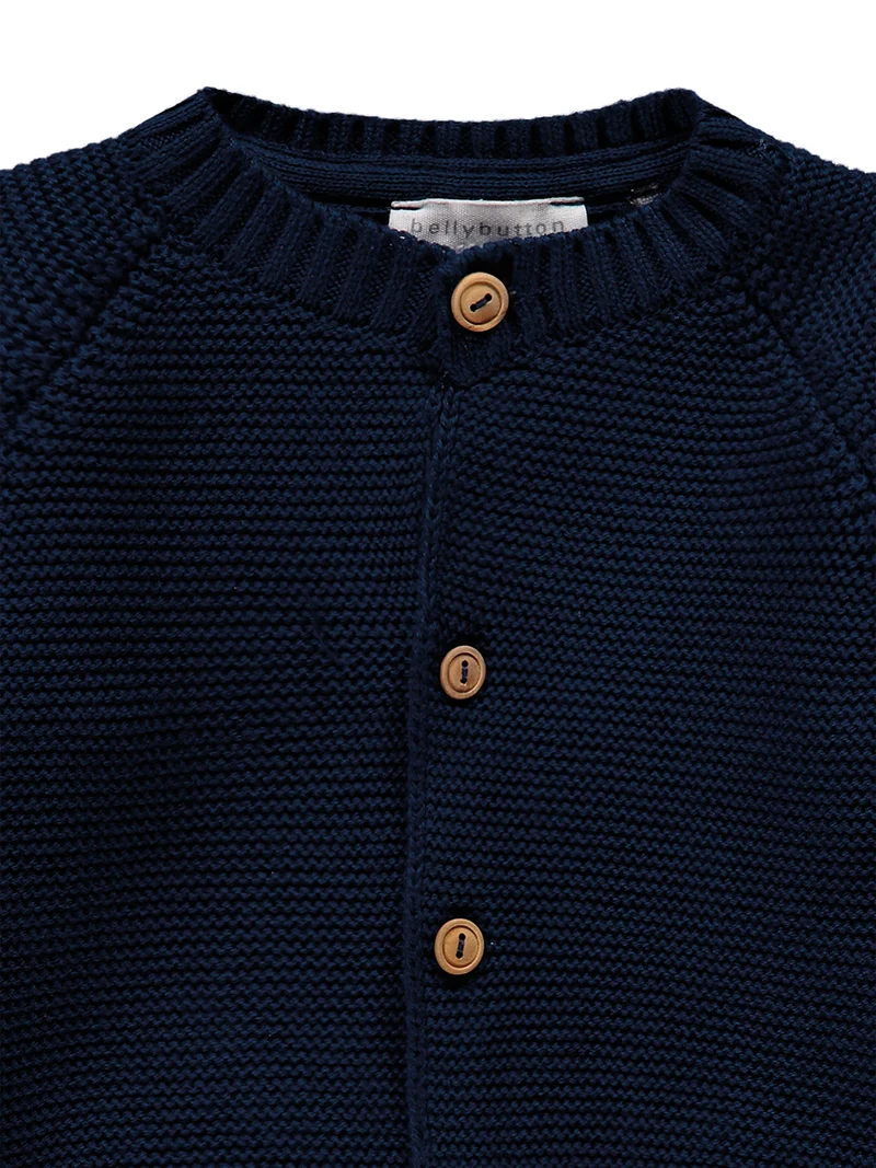 Strickjacke Blau