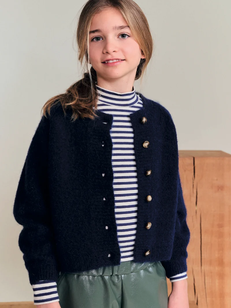 Strickjacke Anni Marineblau
