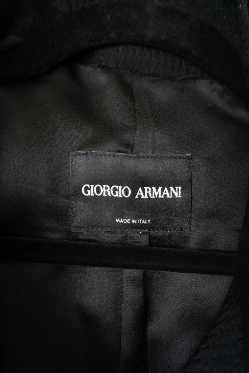 Vintage Giorgio Armani Blazer Schwarz, M–L