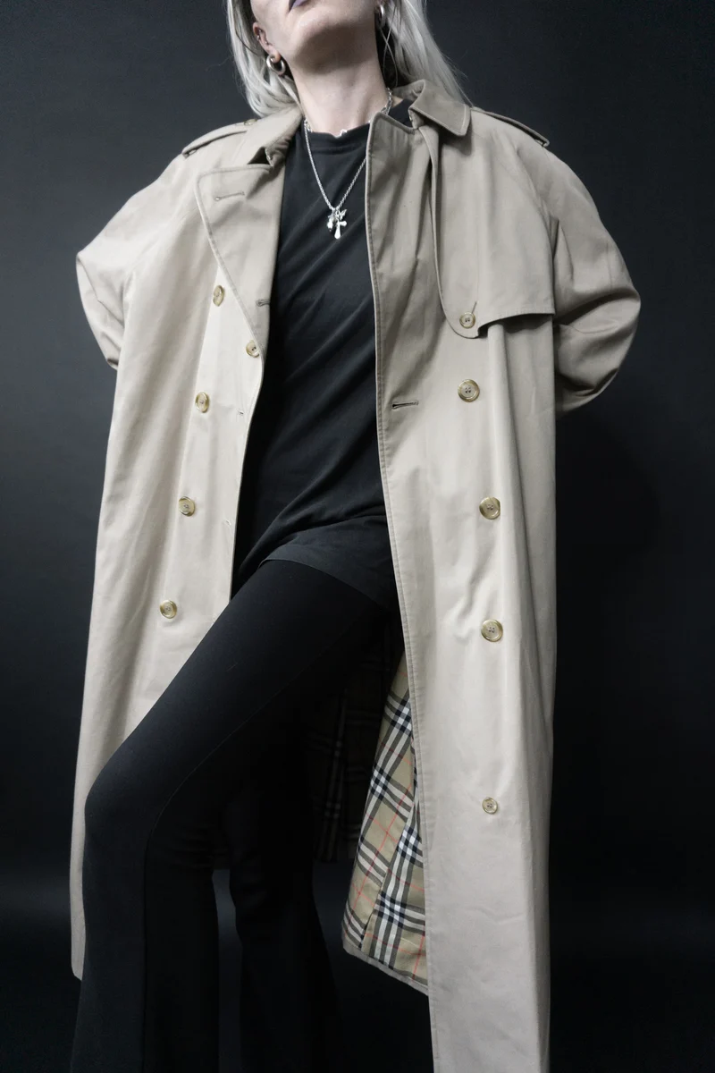 Vintage Burberry Trenchcoat – Klassiker mit Nova Check