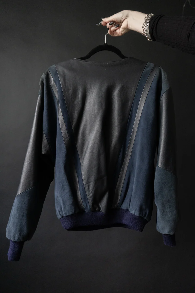 Vintage Yves Saint Laurent Pullover aus Leder