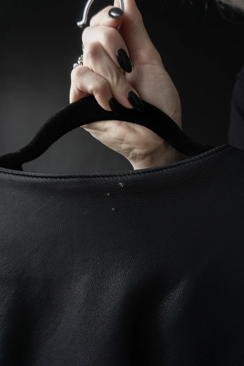 Vintage Yves Saint Laurent Pullover aus Leder