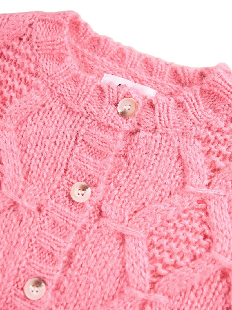 Strickjacke Pink