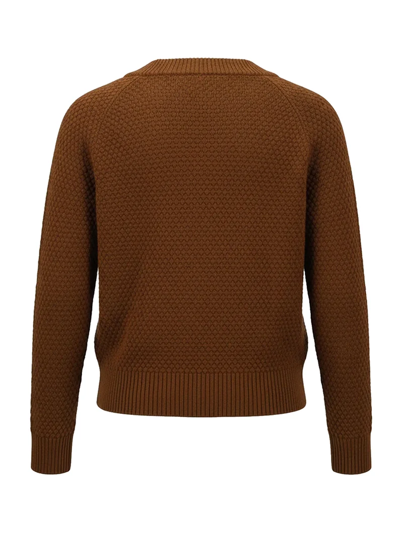 Strickjacke Braun
