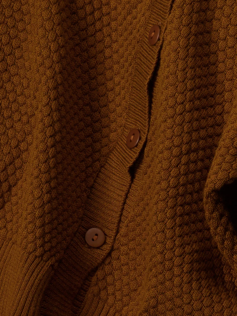Strickjacke Braun