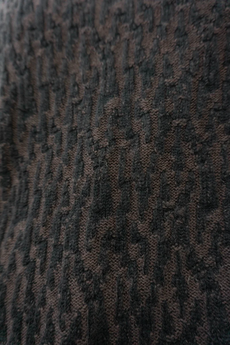 Pullover Animalprint Schwarz