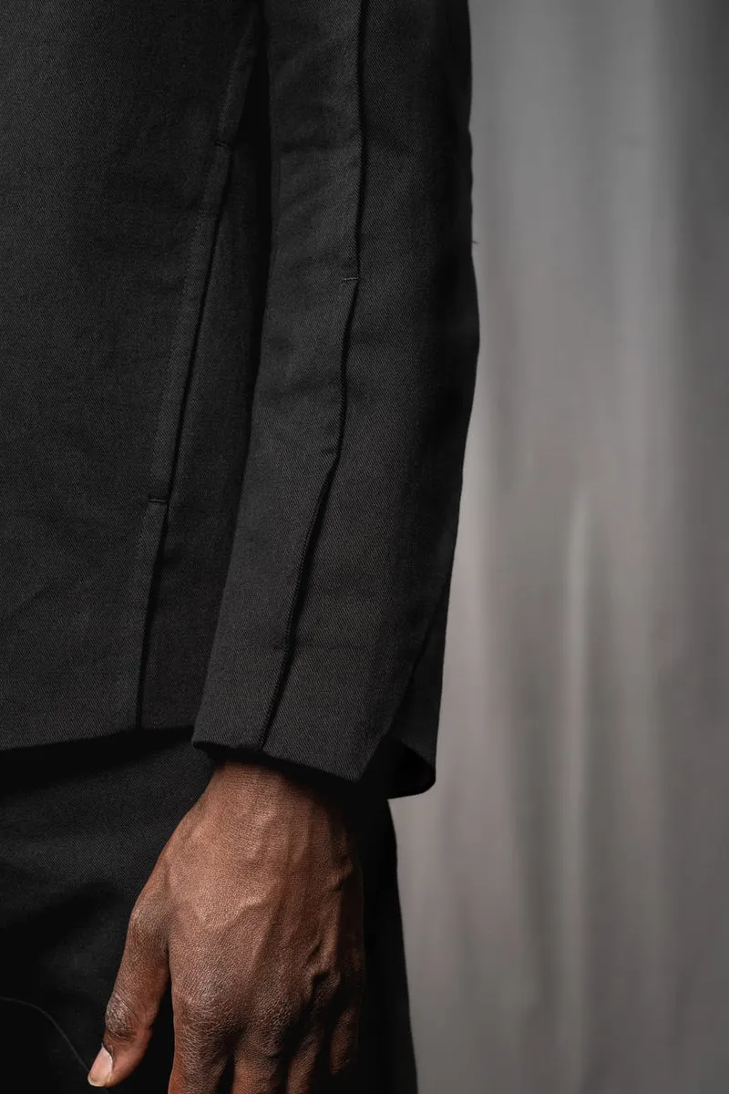eigensinnig wien | WalQua | Schwarzer Designer Herrenanzug aus Gabardine-Baumwolle