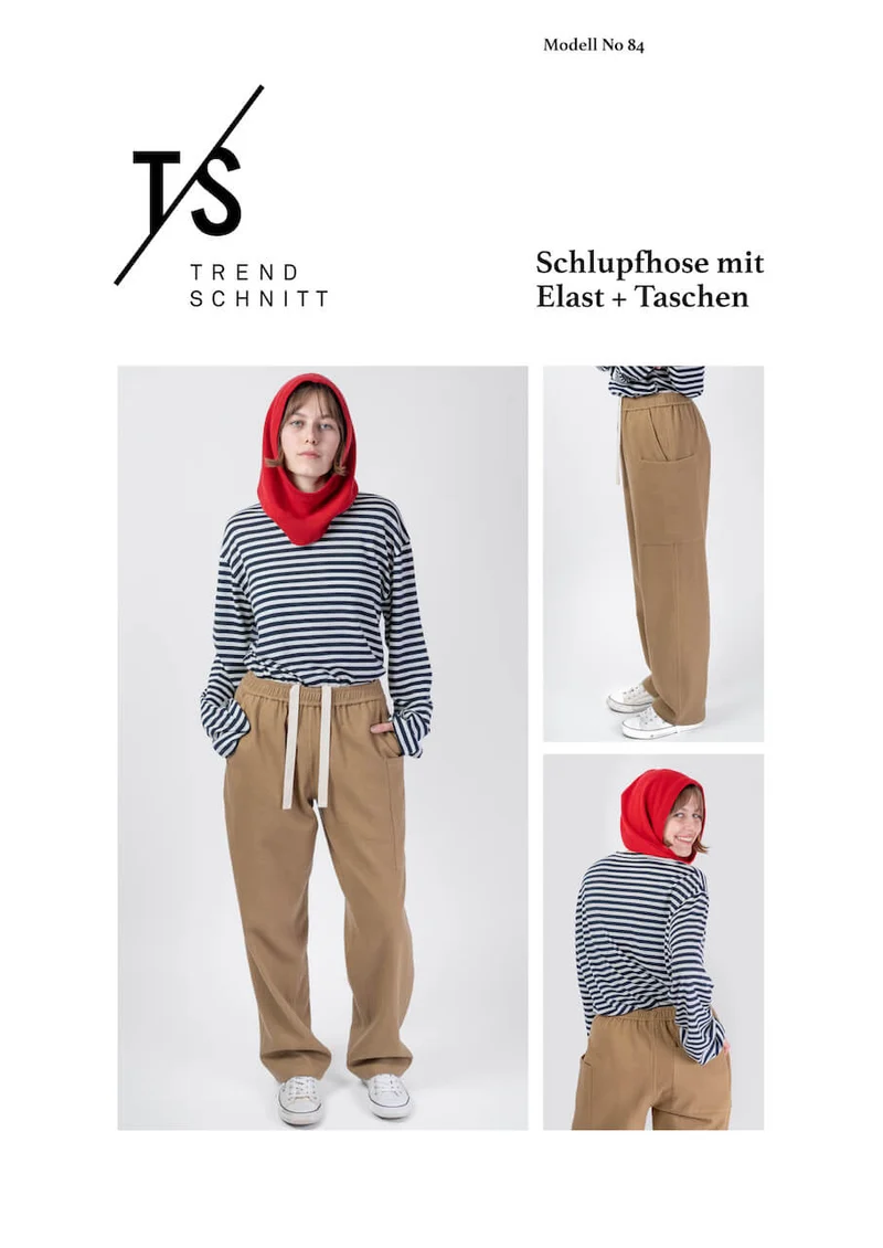No84 Schlupfhose mit Elast + Taschen