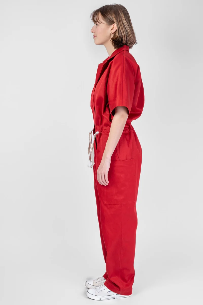 No87 Overall mit T-Ärmel + Taschen