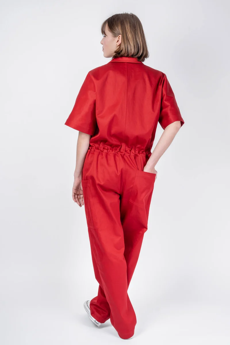 No87 Overall mit T-Ärmel + Taschen