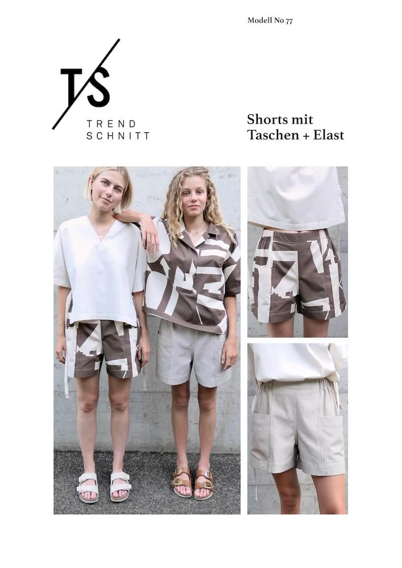 No77 Shorts mit Taschen