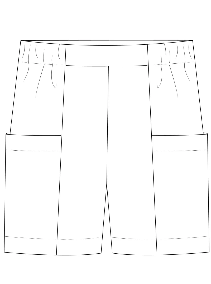 No77 Shorts mit Taschen