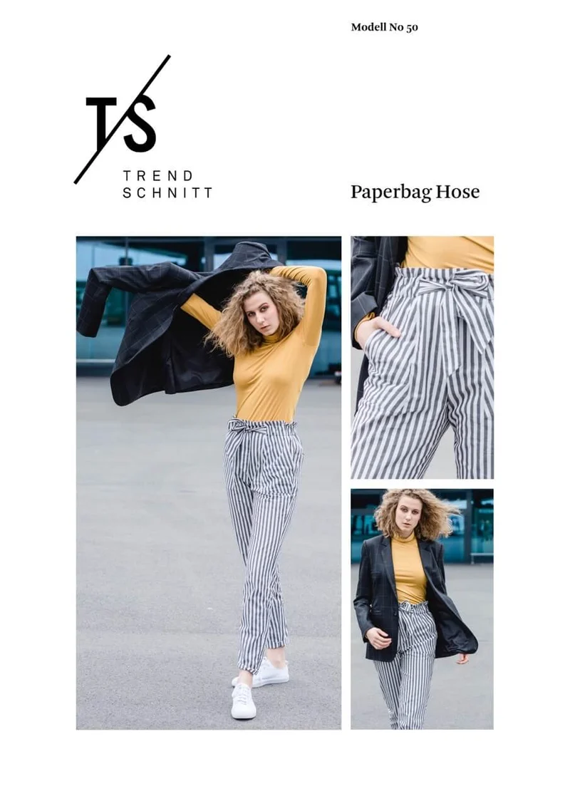No50 Schnittmuster Paperbag Hose