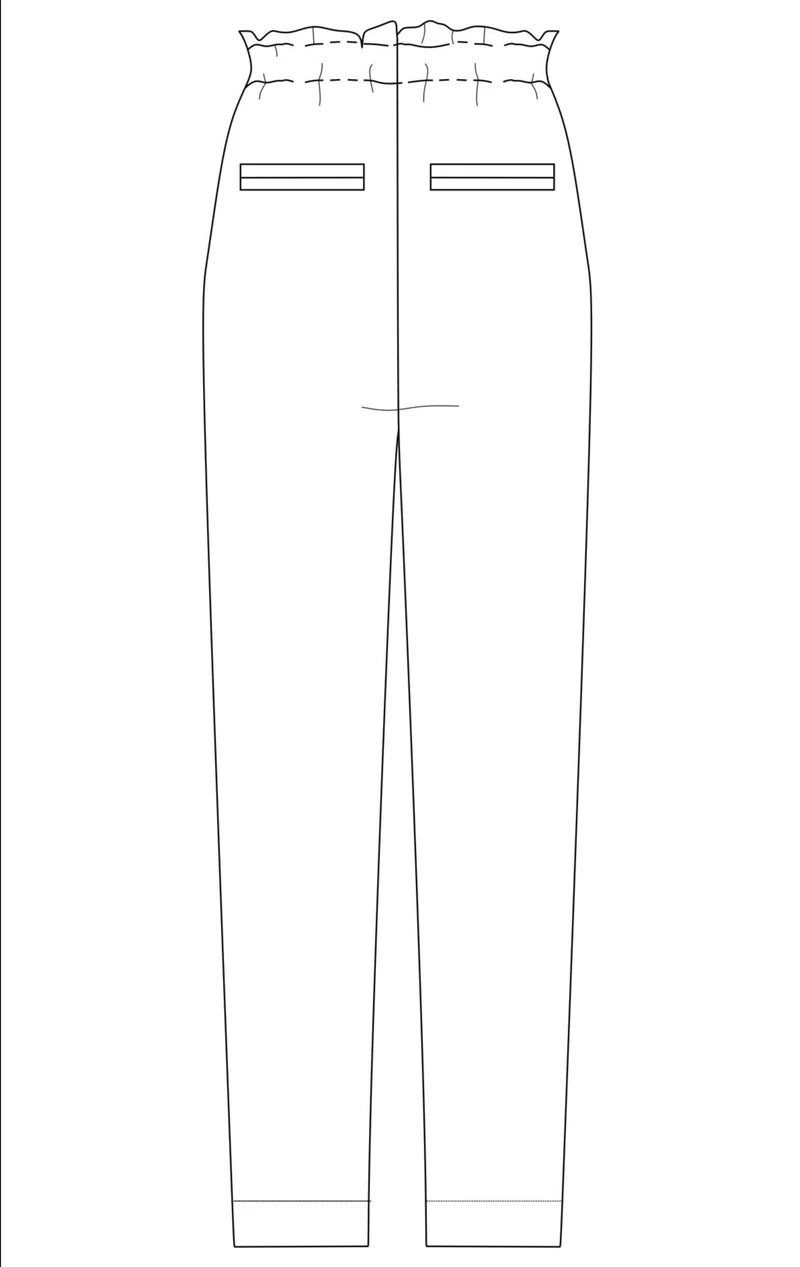 No50 Schnittmuster Paperbag Hose