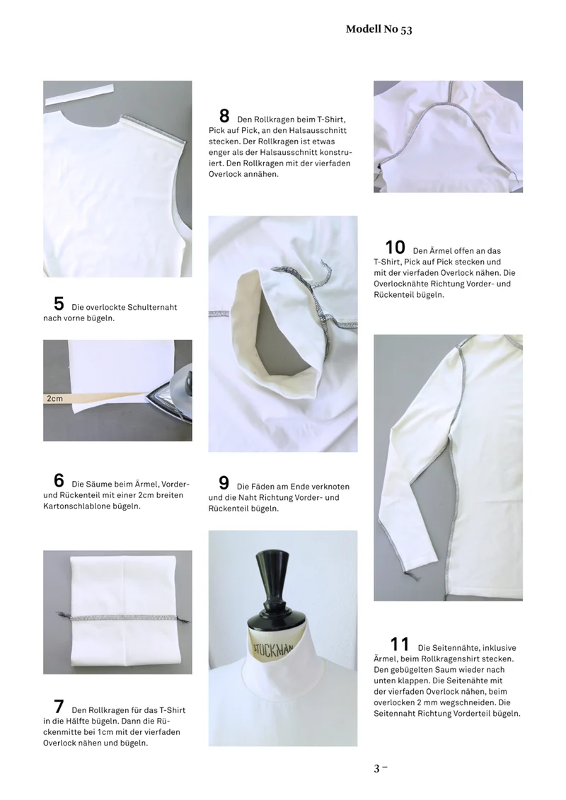 No53 Schnittmuster Rollkragenshirt