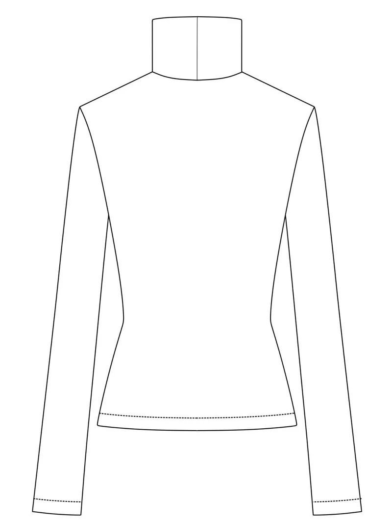 No53 Schnittmuster Rollkragenshirt